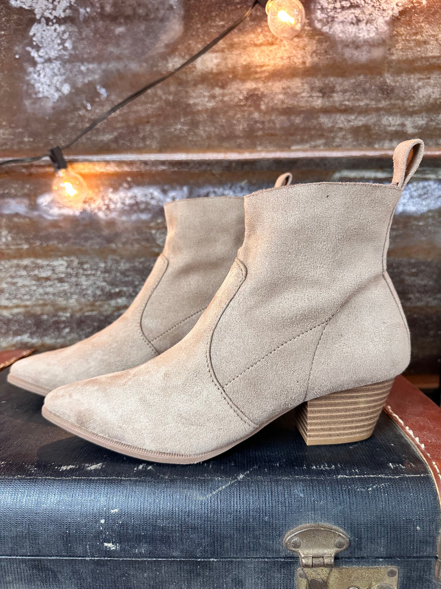 Desert Taupe Anklet Bootie