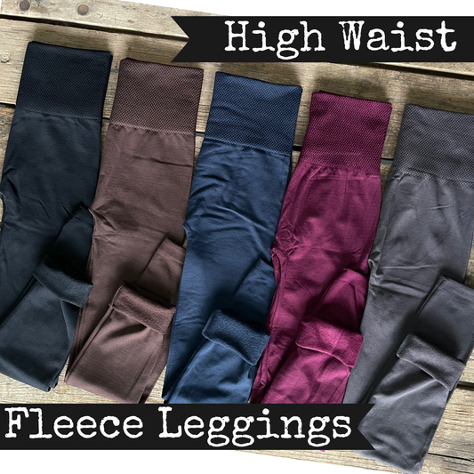 High Waist Fleece Lined Leggings