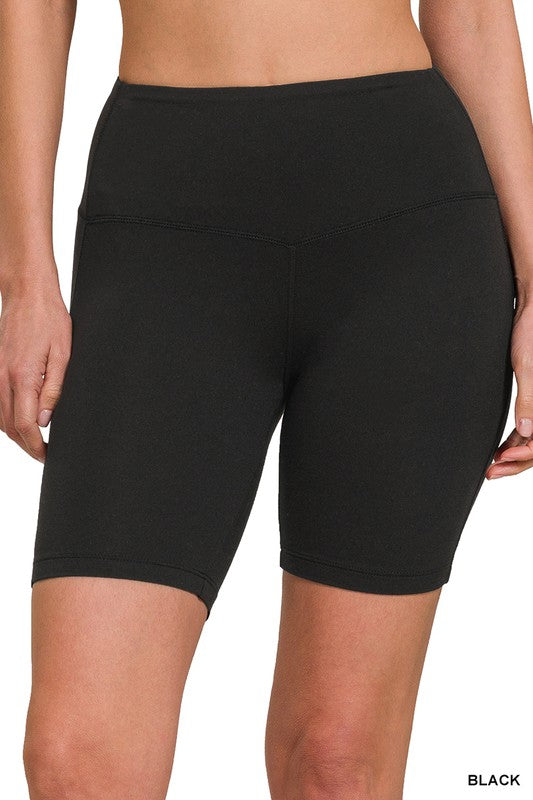 Black Butter Stretch Bike Shorts