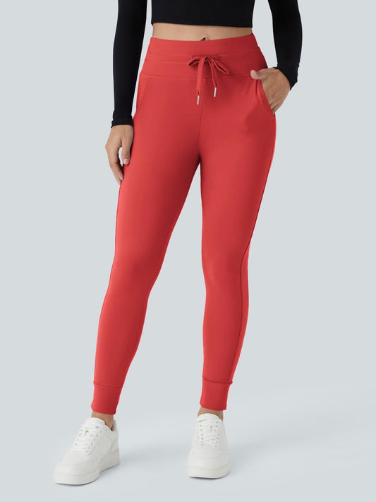 Halara Airy High Waisted Joggers Poinsettia