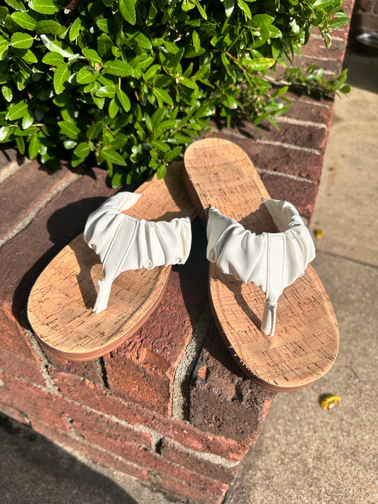 Corky's White Cool Off Sandals