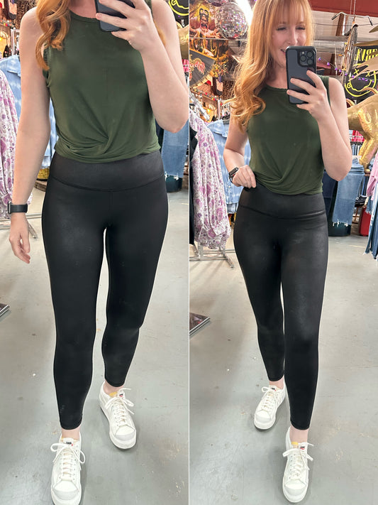 Faux Leather Look Leggings