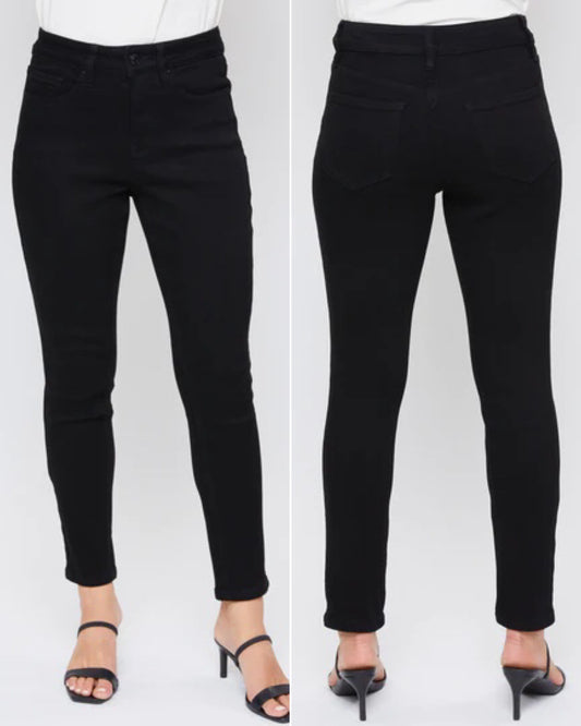 Royalty Black Tummy Control Vintage Stretch Skinny